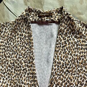 J. McLaughlin leopard print V-Neck Dress